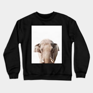 Elephant print, African Safari, Nursery decor, Animal, Kids room, Modern Wall Crewneck Sweatshirt